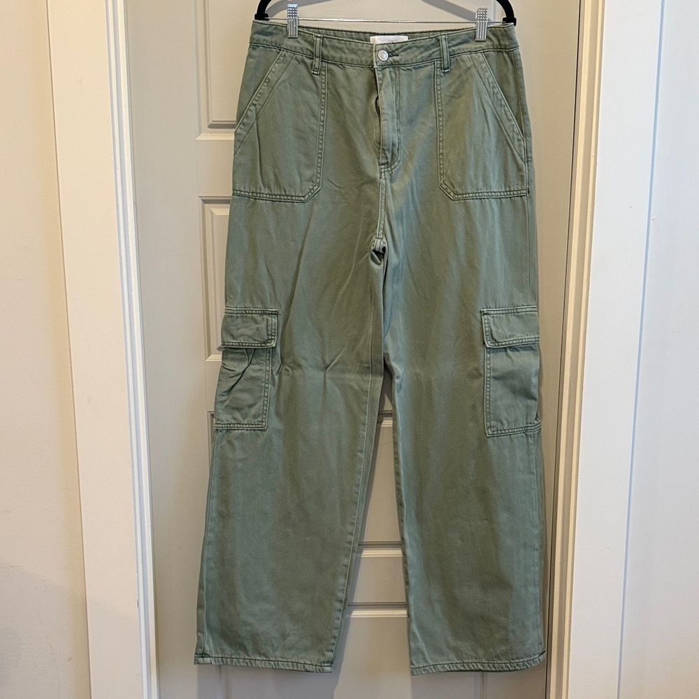VERVET BY FLYING MONKEY Green Straight Leg Jeans